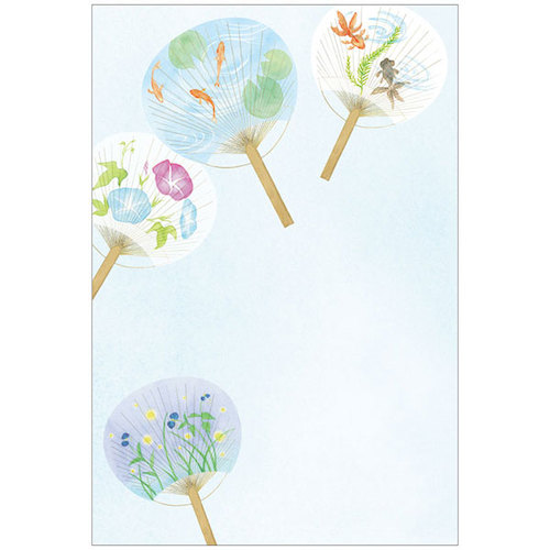 アクティブコーポレーション 暑中ポストカード Pj 360s うちわ 3枚入 カード ポストカード ポストカード イラスト 東急ハンズネットストア