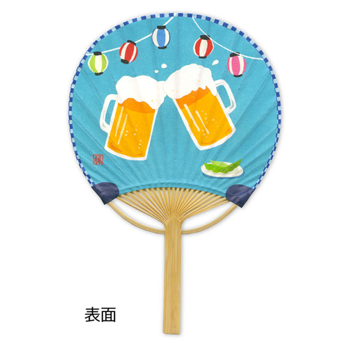 アクティブコーポレーション 夏 竹うちわグリーティングカード GV
