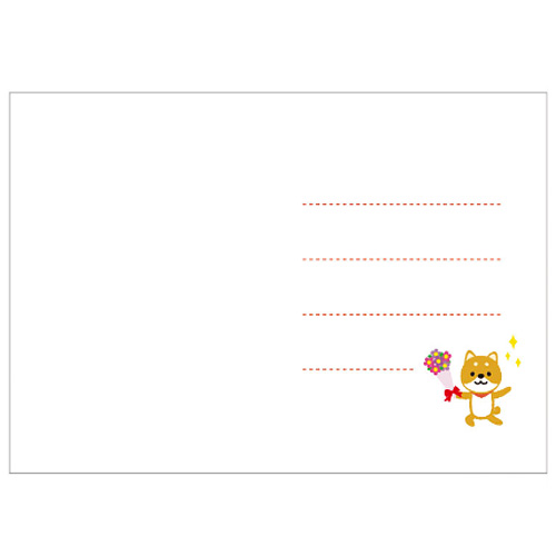 アクティブコーポレーション イラストミニカード 犬 おたんじょうびおめでとう B03 Ms 40 カード ポストカード バースデー 誕生日カード 東急ハンズネットストア