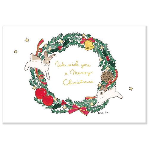 Kintaro　クリスマスカード　リース クリスマス】アクティブコーポレーション クリスマス森山しなこ