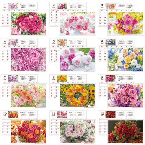 2026年版・卓上】 アクティブコーポレーション ローズカレンダー 26ACL