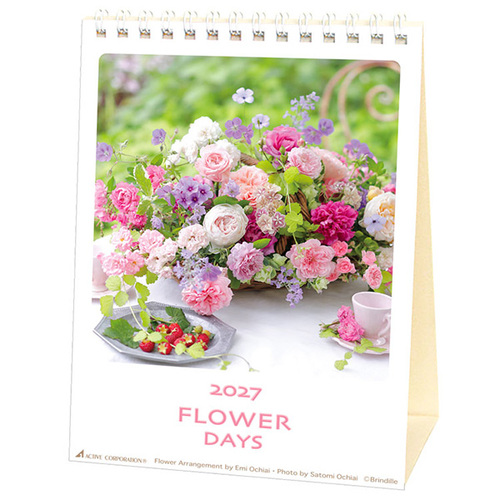 2027年版・卓上】 アクティブコーポレーション FLOWER DAYS 27ACL-538