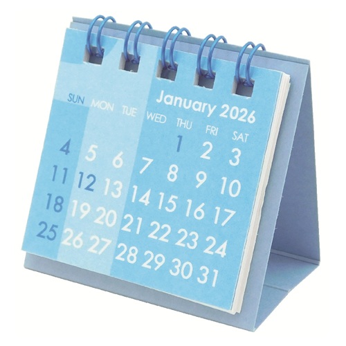 2026年版・卓上】 Z＆K カレンダー ミニミニ ブルー｜【ハンズ