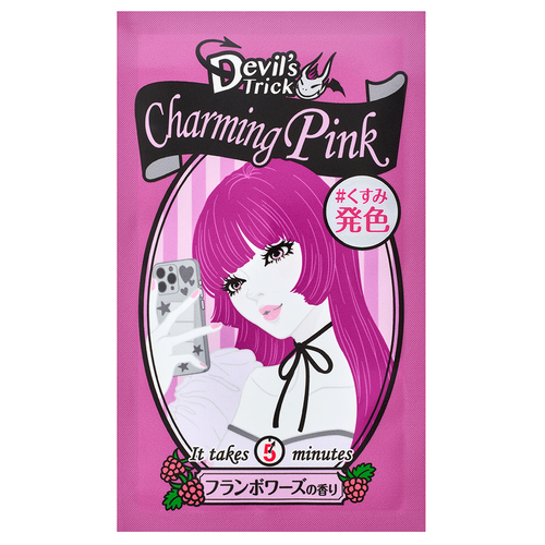 Pinkカラーリング剤70本 石澤研究所 クイスクイス デビルズトリック チャーミングピンク 25g