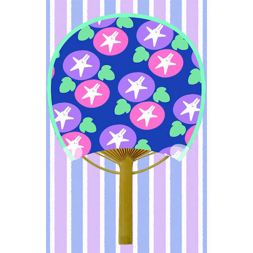 アートプリントジャパン まめ竹うちわ便り Shimizuアサガオうさぎ レターセット 便箋 レターセット 東急ハンズ ネットストア