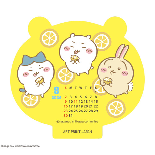 イラストオーダー✩﻿なっちい② 2026年版・卓上】 アートプリントジャパン（A.P.J.） ダイカット卓上