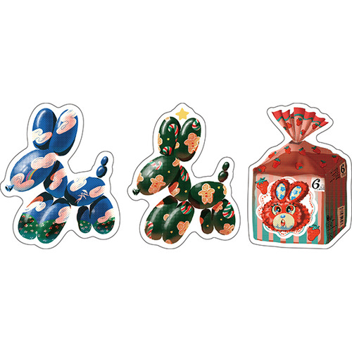 韓国 HappyTime Scratch おみくじ付き 1600円 2026年版・卓上】 アートプリントジャパン（A.P.J.） ステッカー