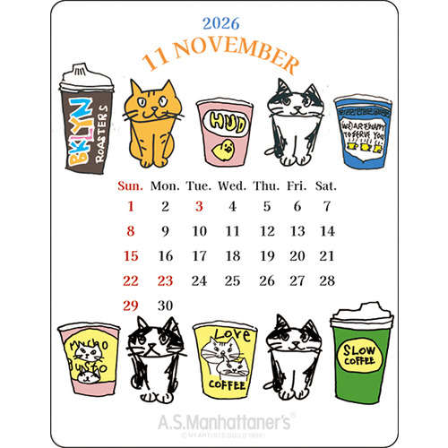 2026年版・卓上】 アートプリントジャパン（A.P.J.） アクリルクリップ