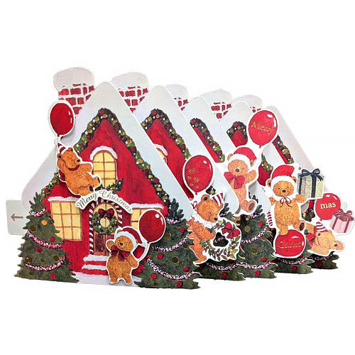 アートプリントジャパン　スライドポップアップカード　テディベア