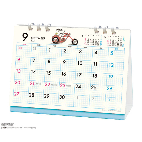 2027年版・卓上】 アートプリントジャパン（A.P.J.） PEANUTS 卓上