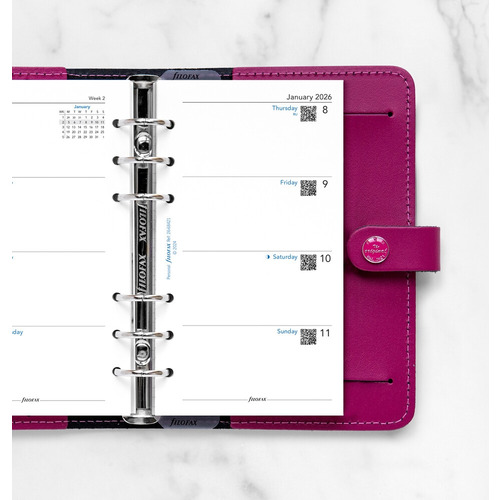 2026年1月始まり】 ファイロファックス（Filofax） 見開き1週間 月－日