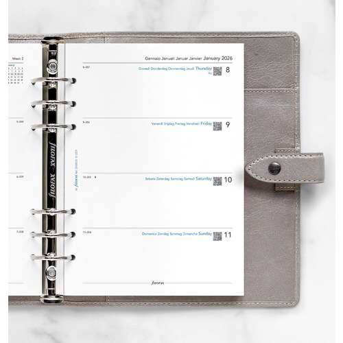 2026年1月始まり】 ファイロファックス（Filofax） 見開き1週間（縦