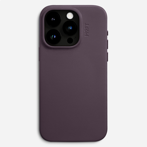 【未使用】iPhone16 MOFT ケース ブラックベリー iPhone15Pro】 モフト（MOFT） MOVAS™ レザーケース ブラック