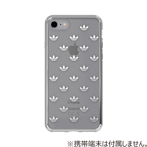 【iPhone8/7】 adidas Originals TPU Clear Case Silver Logo