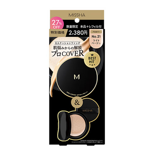 お買い得】 ミシャ（MISSHA） Mクッションファンデーション プロカバー