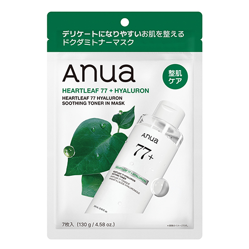 アヌア（Anua） ドクダミ77 ヒアルロン スージングトナーマスク 7枚入