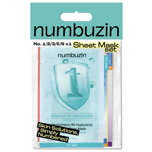 お買い得】 ナンバーズイン（numbuzin） シートマスク 5枚入 アソート