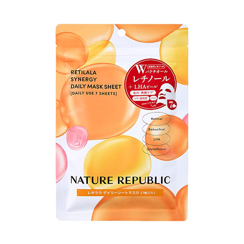 シナジー ラマーラ デイリー保湿パック ネイチャーリパブリック レチララ デイリーシートマスク 7枚入