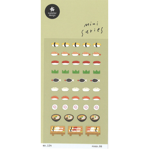 スワテリエ（suatelier） ミニステッカー 124 food.06｜【ハンズネット
