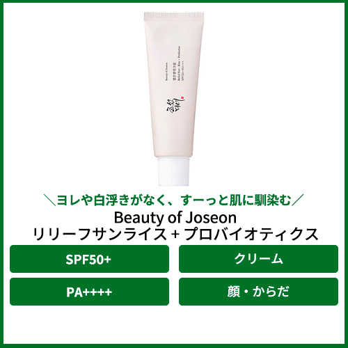 ビューティーオブジョセン（Beauty of Joseon） リリーフ