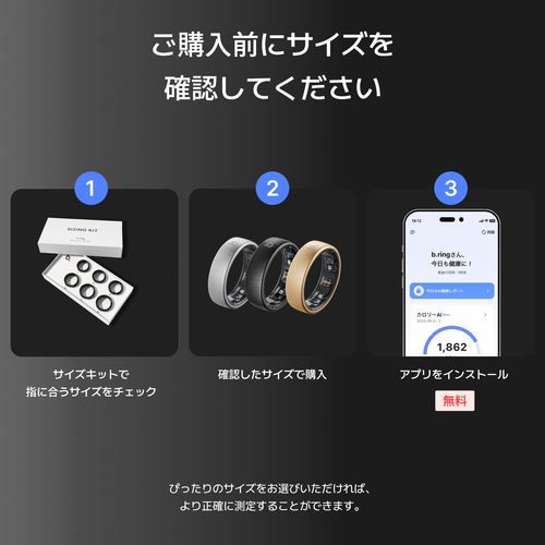 ブリング（b.ring） スマートリングProモデル チタン ブラック Size11