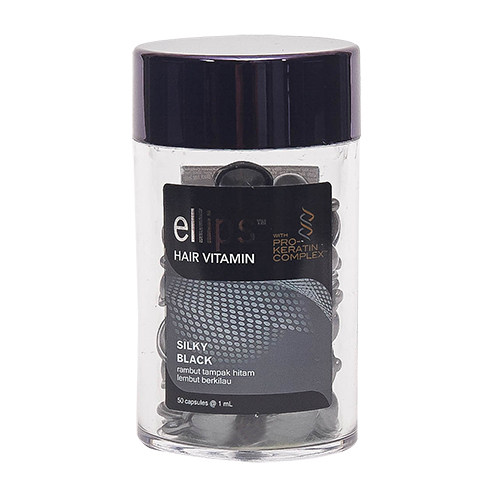 エリップス Ellips カプセル型 洗い流さないヘアトリートメント ボトルタイプ ヘアビタミン シルキーブラック 1ml 50粒 トリートメント 洗い流さないトリートメント ヘアオイル 東急ハンズネットストア
