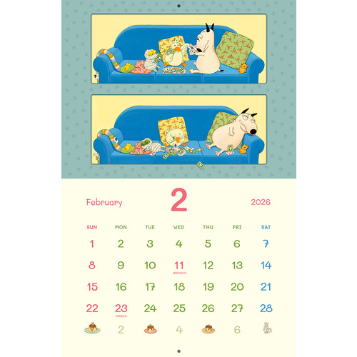 2026年版・壁掛】 文溪堂 バムとケロのカレンダー｜【ハンズネットストア】