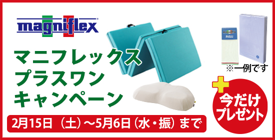 マニフレックスプラスワンキャンペーン