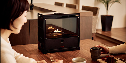 岩谷産業 イワタニ（Iwatani） カセットガス暖炉 MYDANRO CB-MDR-1 黒