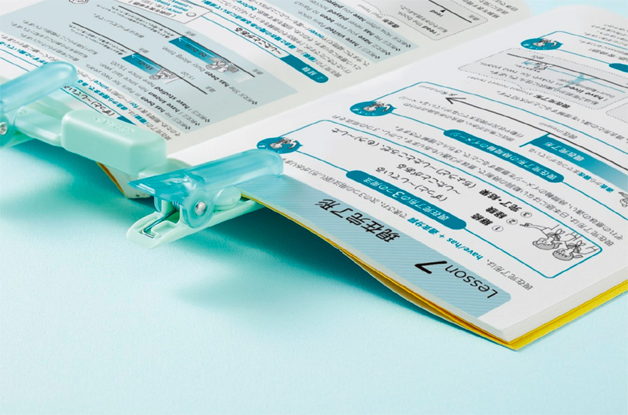 ペンのように持ち運べるブッククリップ