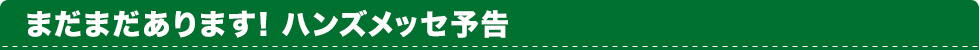 まだまだあります!ハンズメッセ予告